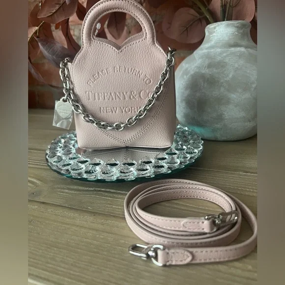 NWOT Tiffany & Co. Return to Tiffany Mini Tote Bag in Dusty Pink - Picture 5 of 17